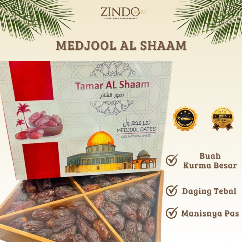 

KURMA MEDJOOL TAMAR AL SHAAM VIP QUALITY PREMIUM 5KG / OLEH-OLEH HAJI UMROH