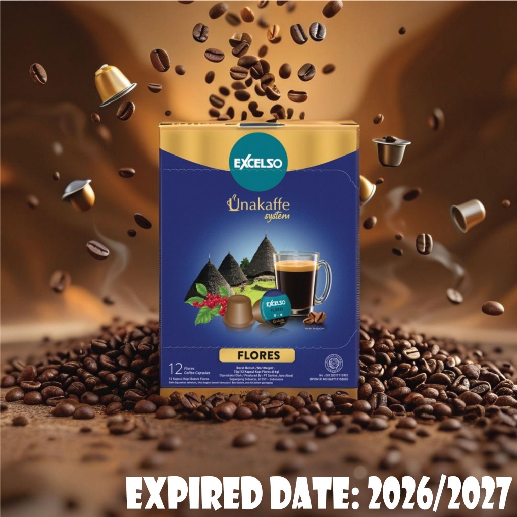 

Excelso Unakaffe Kopi Kapsul Flores 12 Capsule