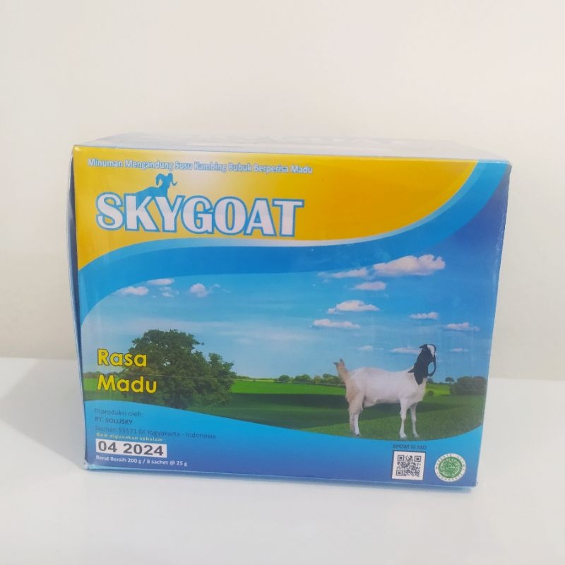 

SKY GOAT Susu Bubuk Kambing Etawa Rasa Madu 200 Gram - Sky Goat Rasa Madu 1 Box Isi 10 Sachet