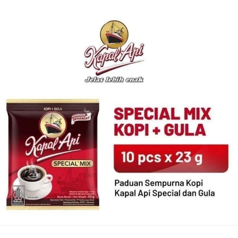 

Kopi Kapal Api Special Mix Renceng Isi 10 Sachet