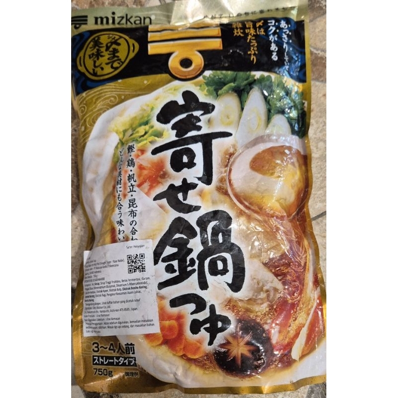 

Sup Hot Pot MIZKAN Yose Nabe Soup 750g - RM.