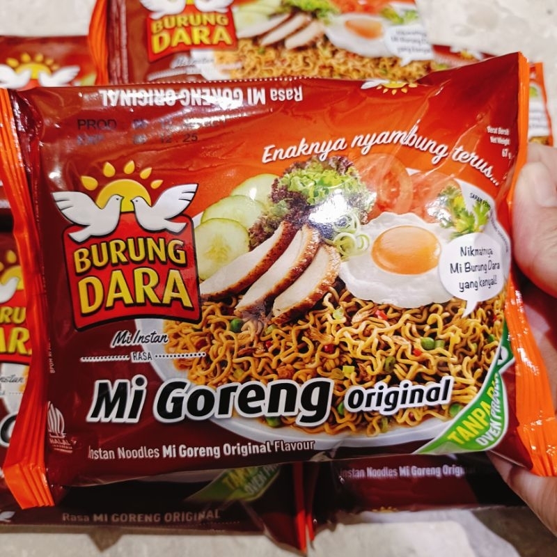 Mi Burung Dara Original, mi instan, mie goreng burung dara original, mie langka, mie jarang dijual, 