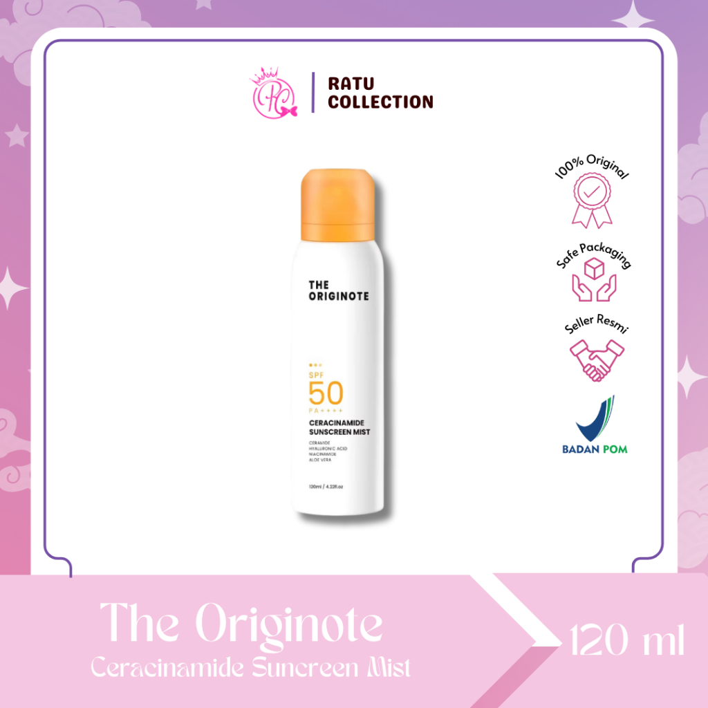 The Originote Ceracinamide Sunscreen Mist SPF 50 PA++++ - UV Protector Sunscreen Spray Face Sun Mist