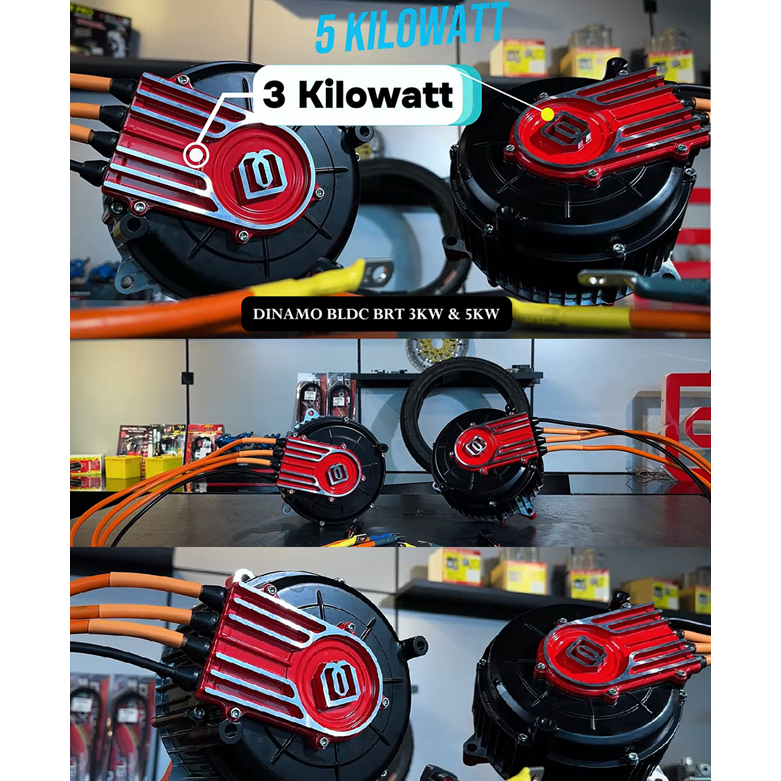 DINAMO BLDC 3000 5000 Watt 3 5 KW BRT KONVERSI MOTOR LISTRIK MATIC HONDA YAMAHA
