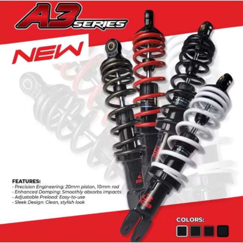 SHOCKBREAKER NON TABUNG ORI100% RCB A2 A3 SERIES 305MM & 330MM MIO SPORTY MIO J MIO M3 XEON GEAR 125