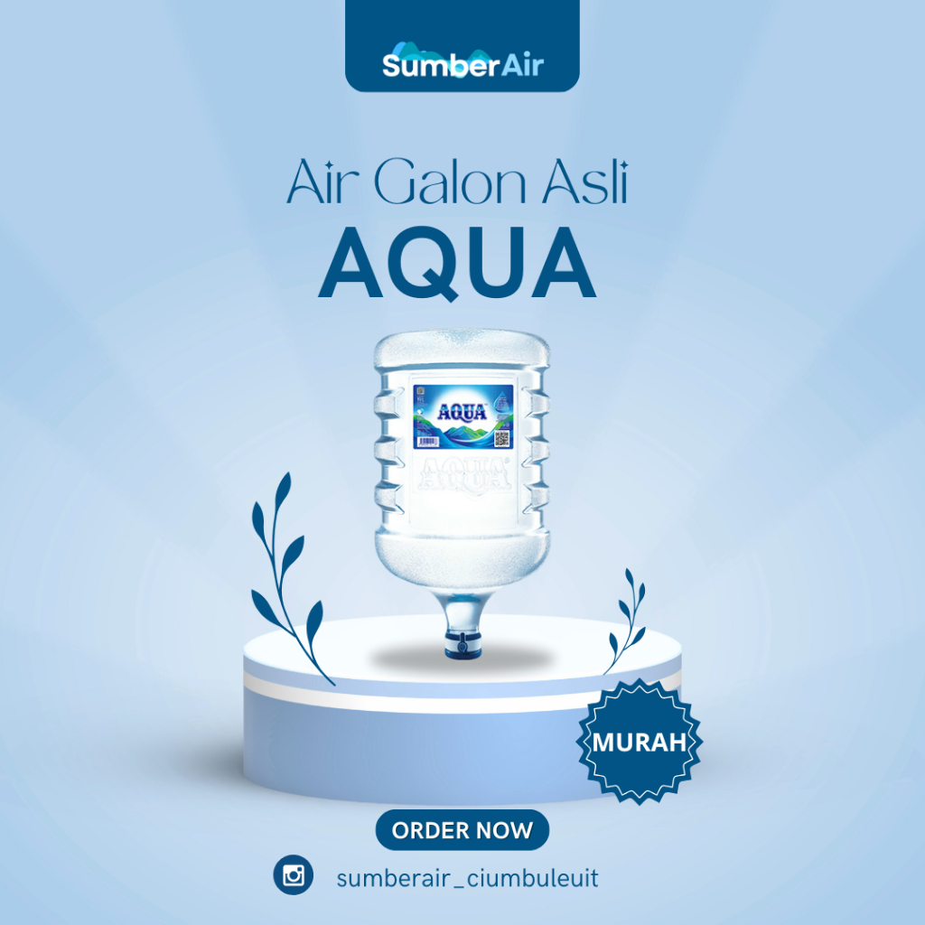 

AQUA GALON 19 LITER BESERTA ISINYA