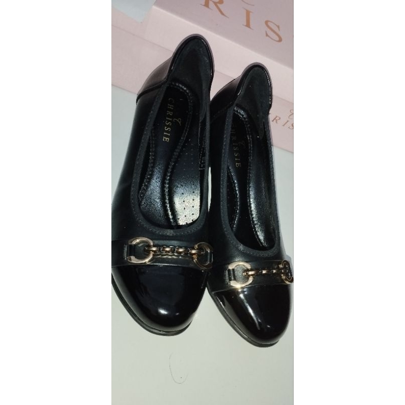 Sepatu Payless - Chrissie Womens Demi Comfort Heels - Black (Original, Second)