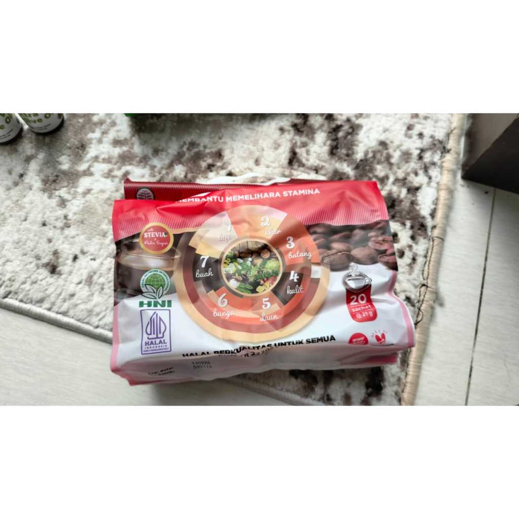 

KOPI 7 ELEMEN HNI HPAI Membantu Memelihara Stamina Original Isi 20 Sachet