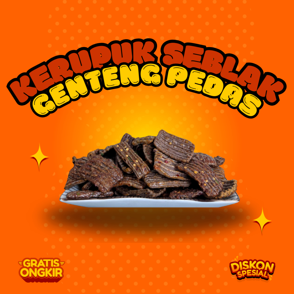 

Seblak Kerupuk Genteng Super Renyah Pedas Gurih 250gr Cemilan Pedas Termurah Makanan Keripik