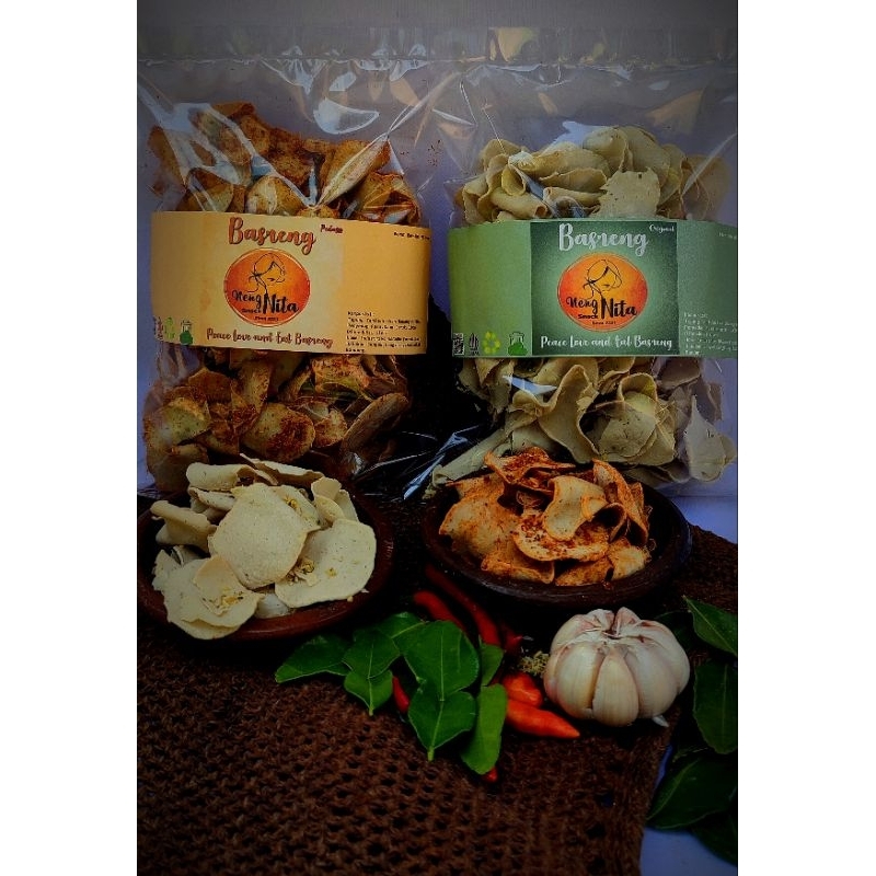 

Keripik Basreng Pedas dan Original Daun Jeruk Bawang Putih 500g
