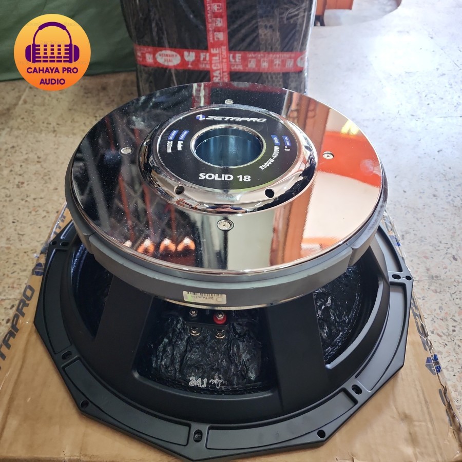 Speaker Zetapro Solid 18 ( 18 Inch Voice Coil 6 Inch)