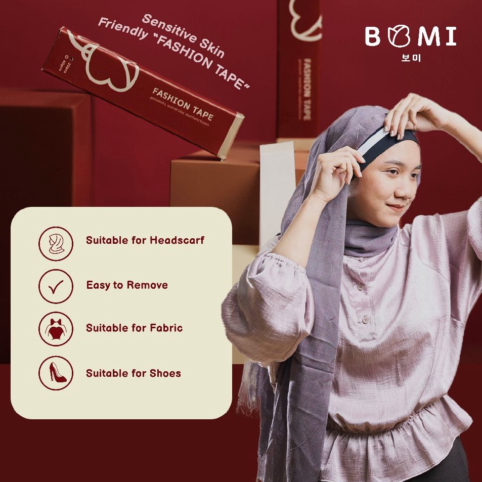 Cod  Bomi Fashion TapeHijab TapeIsolasi BajuIsolasi HijabFashion Tape MurahIsolasi Hijab Murah