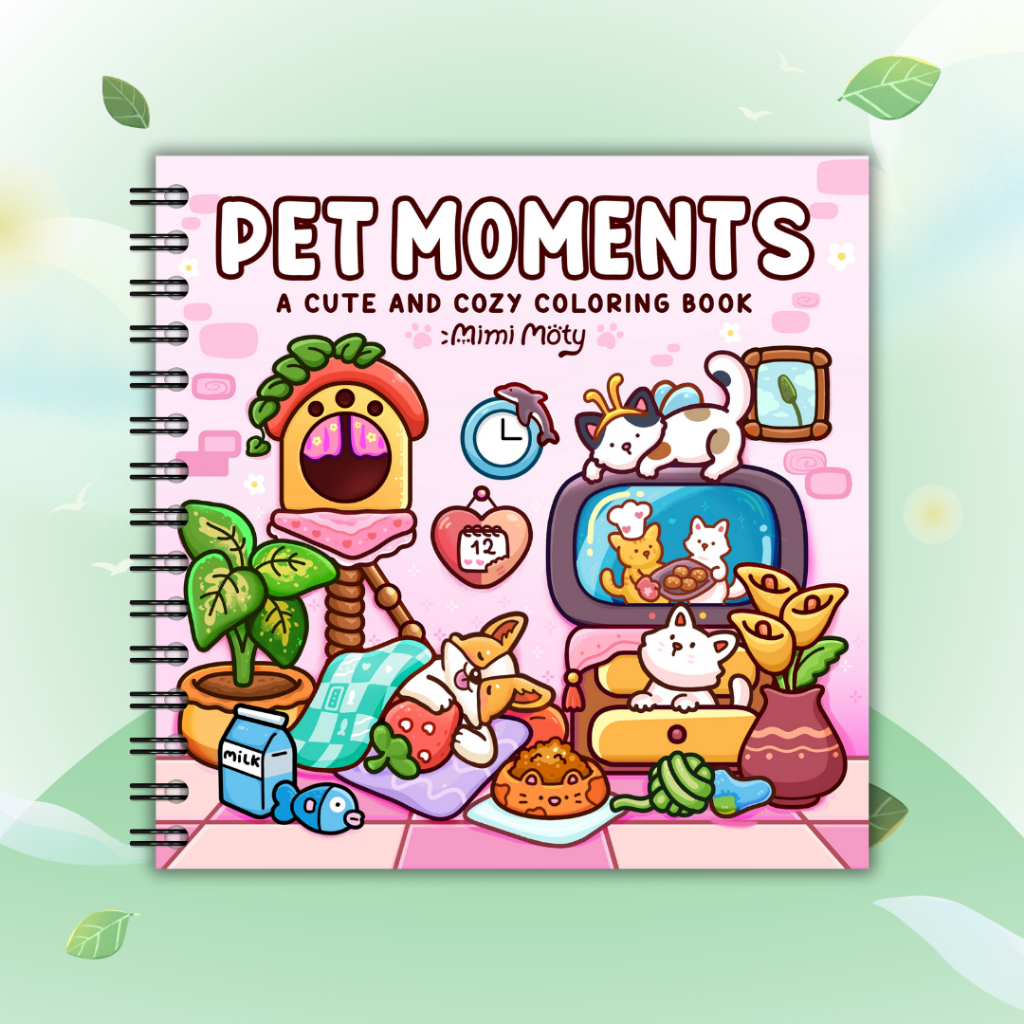 

Pet Moments Coloring Book Buku Mewarnai Pet Moments Kertas Tebal