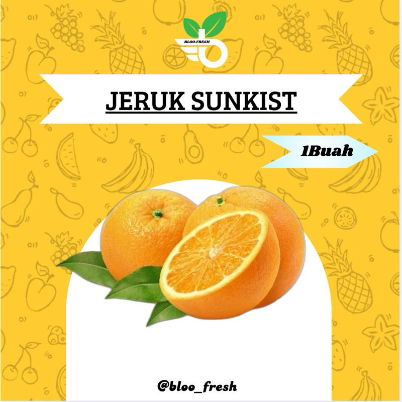 

Jeruk Sunkist Import (Bloo Fresh) ~ Harga Per Buah (1Buah @200gr) ~ Sunkis