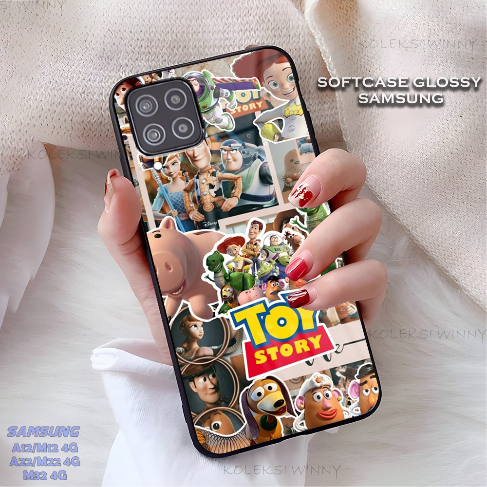 (WD05) Softcase Kilau SAMSUNG A12 M12 | A22 M22 M32 | M33 | M62 | Motif TOY STORY | Casing Lucu Kere