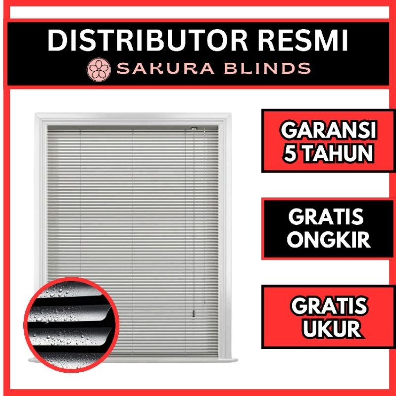 Krey Venetian Horizontal Blinds Custom - Krey Aluminium Custom - Aluminium Blinds - Krey Gulung ' Ti