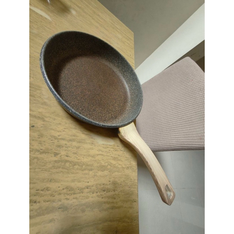 Preloved Debellin Grey Granite Fry Pan 28 cm Bekas Murah