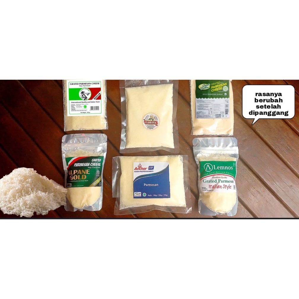 Lemnos Parmesan Cheese 1kg / Grated Parmesan / Parmesan Parut / Parmesan  Bubuk