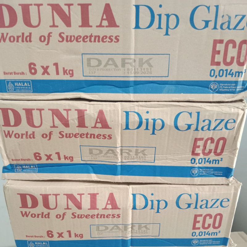

coklat Glaze Dunia Eko Dark Coklat 1kg