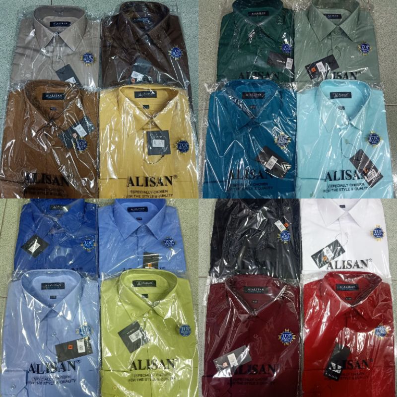 Kemeja Alisan Lengan Panjang