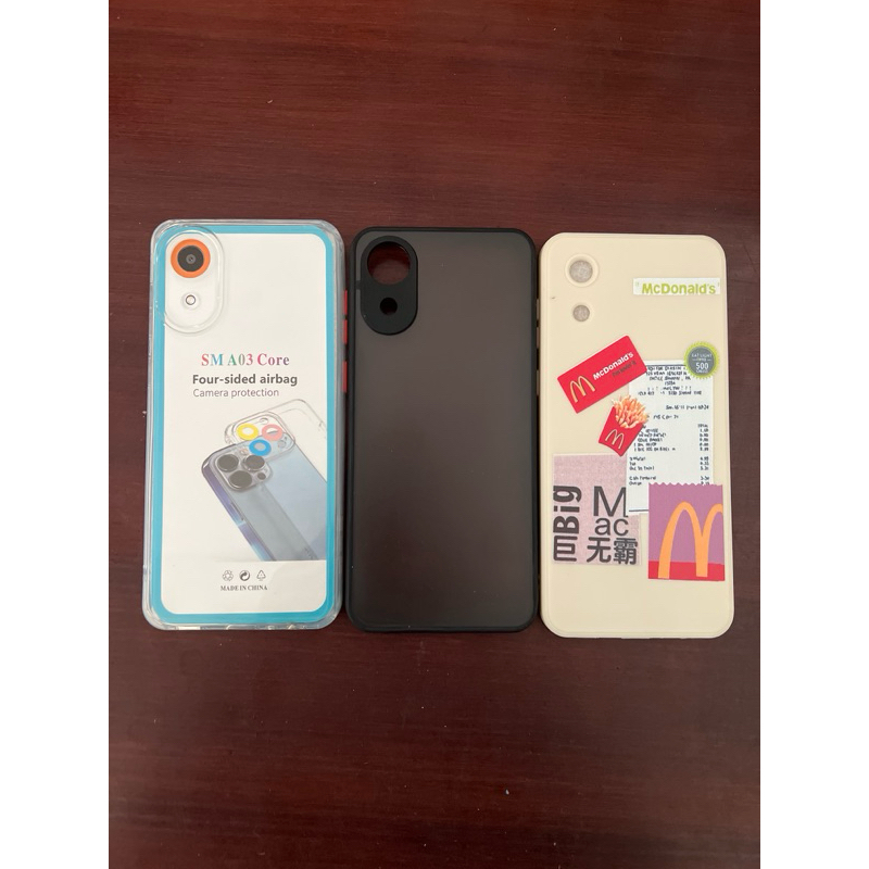 SAMSUNG A03CORE CASE POLOS BENING CLEAR FUZE BLACK MATTE MOTIF KARAKTER CEWEK COWOK SAMSUNG A03 CORE