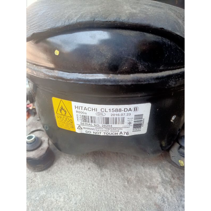kompresor kulkas inverter hitachi 2 pintu