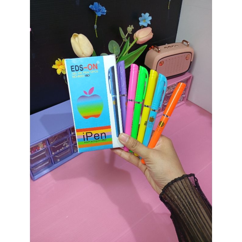 

[Aesthetic by fss.id] pena/pulpen/ballpoint gell EDS-ON NO-8003 1pcs