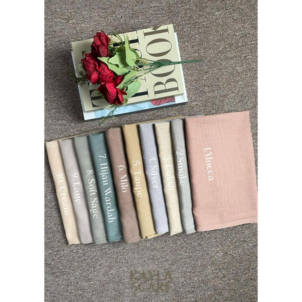 KERUDUNG SEGIEMPAT PARIS JADUL POLOS / JILBAB SEGIEMPAT PARIS JADUL POLOS