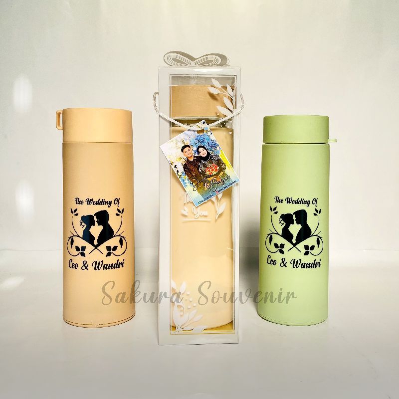 Souvenir Botol Tumbler Kaktus Custom Sablon Kemas Mika / Plastik