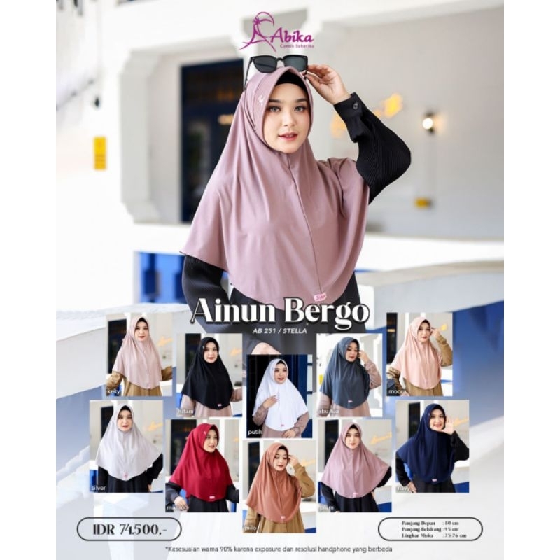 Ainun Bergo by Abika Hijab | Gallery Aminah New