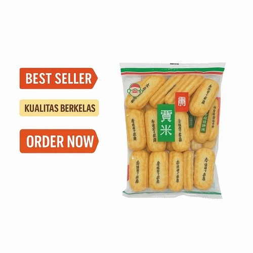 

BIN BIN RICE CRACKERS rasa Original 150 GR Snack Vegan Tanpa MSG