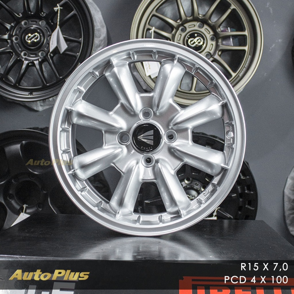 VELG ENKEI COMPE RING 15 PCD 4×100 Gloss silver
