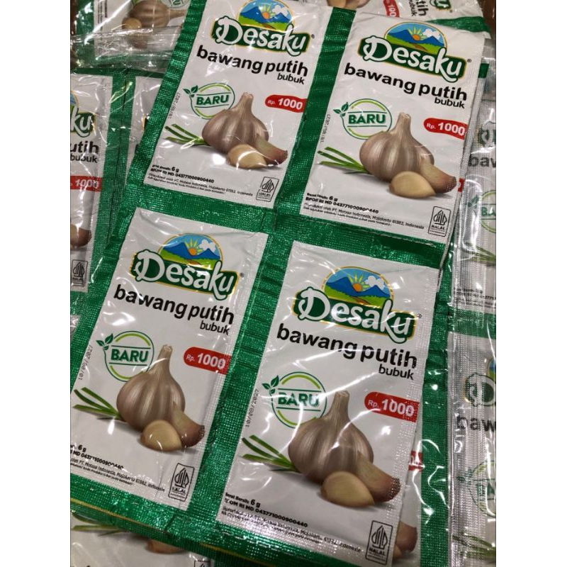 

Bawang putih bubuk desaku sachet 1 renceng