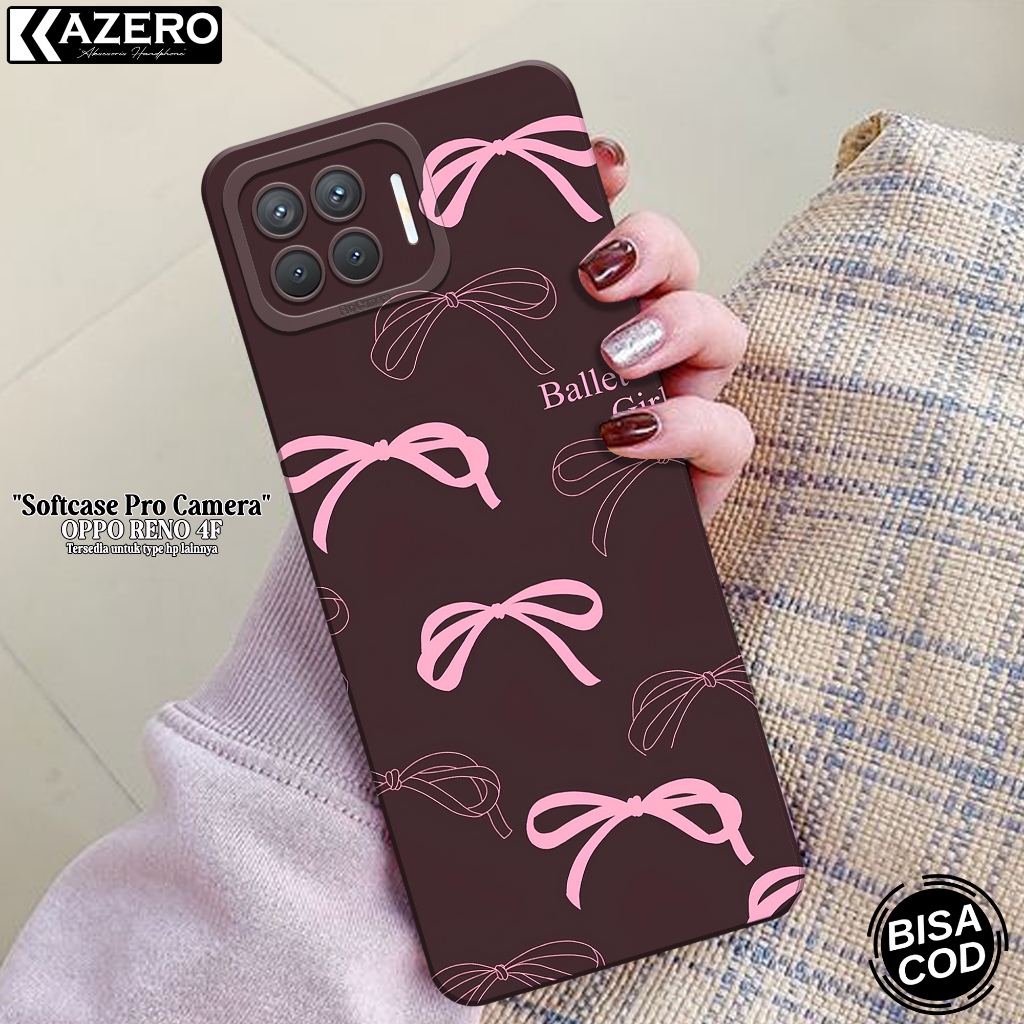 Softcase Pro Camera OPPO RENO 4F - Fashion Case Aesthetic - Case OPPO RENO 4F Terbaru - Casing OPPO 