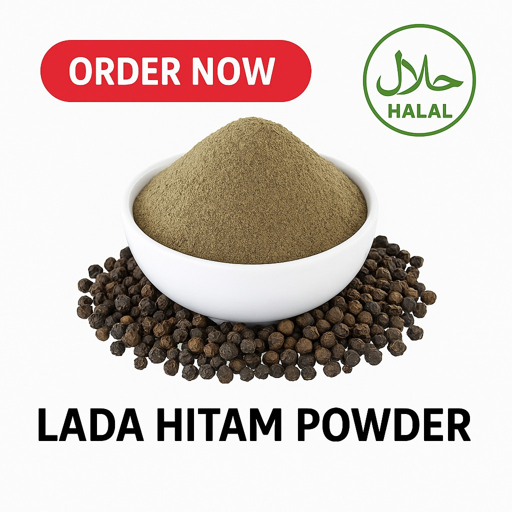 

LADA HITAM BUBUK MURNI 100 GR - PURE BLACK PEPPER POWDER TANPA CAMPURAN