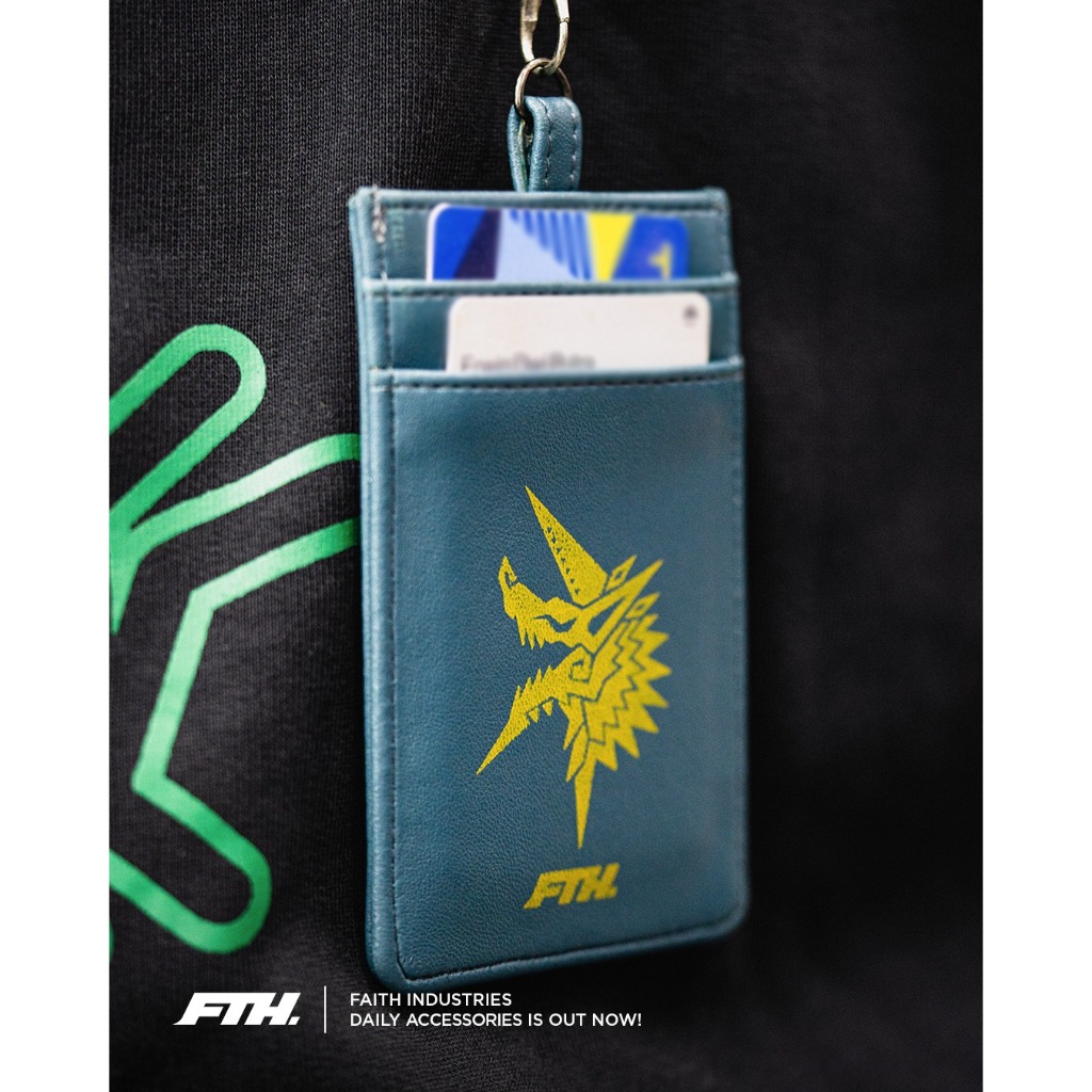 

Faith Industries "Thunderlord Zinogre" Lanyard & Card Holder Green