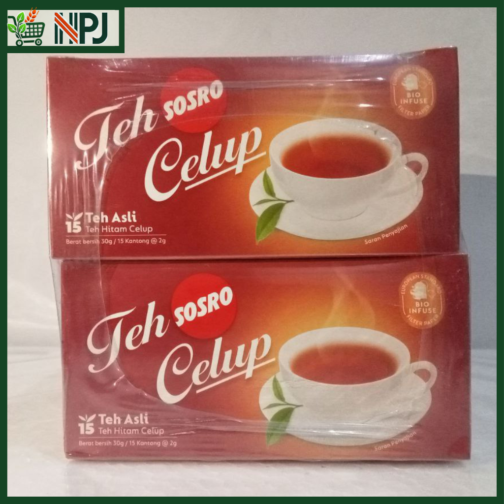 

Teh Celup Sosro Original 15 Kantong - 30g | Teh Hitam Celup Isi 15 Sachet x 2g