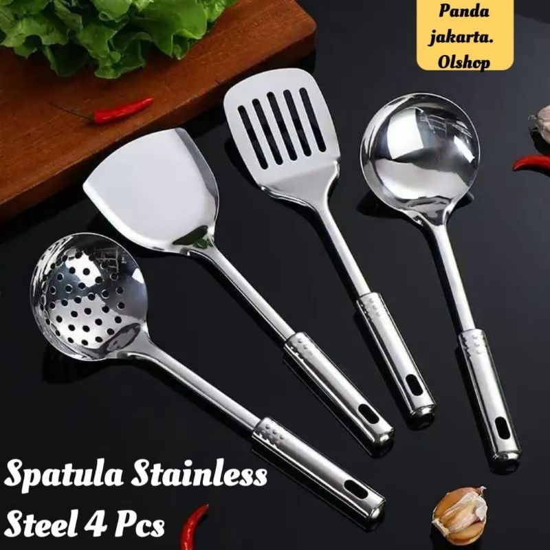 Kitchen Ware - Spatula Sodet Set Penggorengan Sutil Stainless - 1 SET