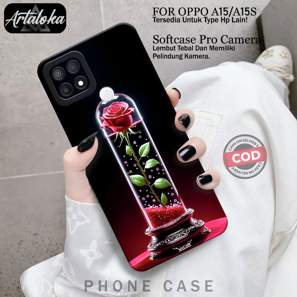 Case Hp Oppo A15/A15S Terbaru - Fashion Case Bunga - Softcase Oppo A15/A15S - Casing Oppo A15/A15S -
