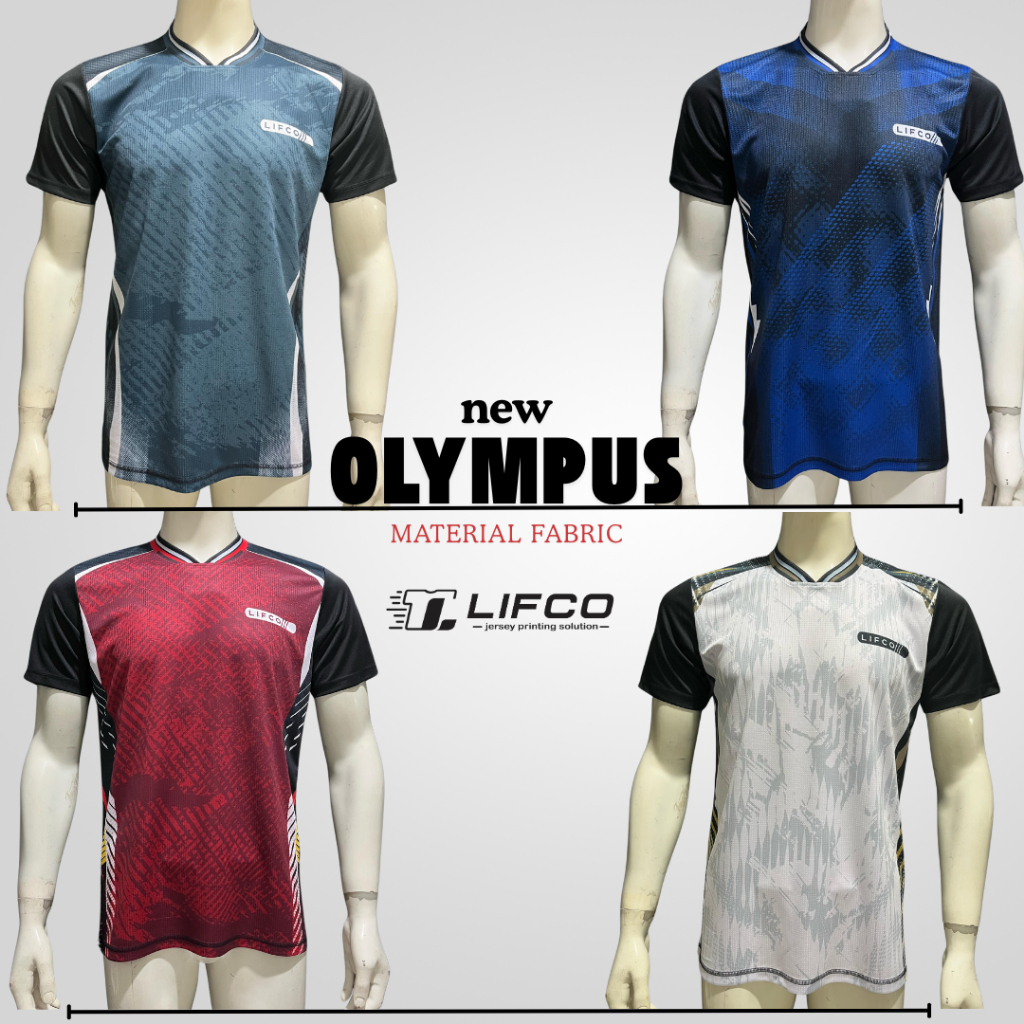 LIFCO JERSEY VOLI BADMINTON FUTSAL SEPAK BOLA / BAJU OLAHRAGA PRIA