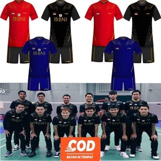 baju stelan badminton L155 polos - baju dan celana badminton L155 dewasa - jersey badminton pria