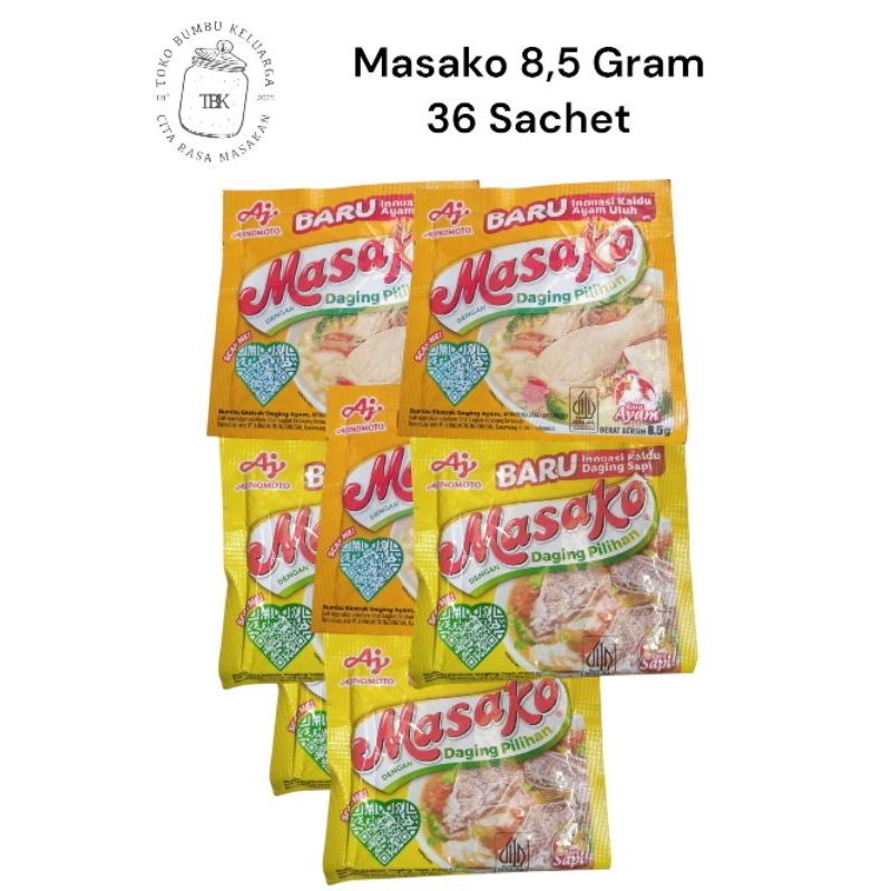 

Bumbu Masako 36 Pcs Penyedap Rasa Kaldu Sapi & Ayam Bubuk Instan Daging Pilihan