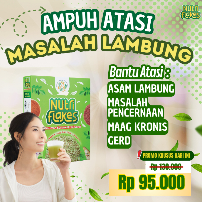 

NUTRIFLAKES 100% ORIGINAL | Asli Sereal Asam Lambung NUTRIFLAKES