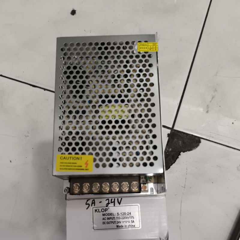 adaptor 5A/24V jaring sesuai photo klop