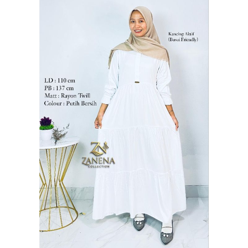 Gamis susun Rayon Twill// homedress rayon Twill// Gamis hitam putih // Adha series //gamis harian ny