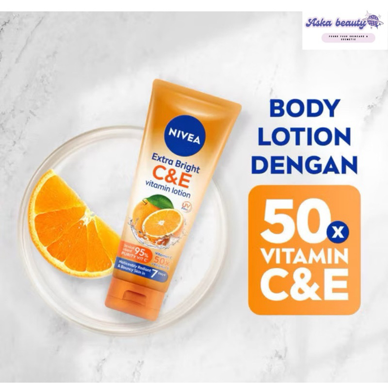* ASKA BEAUTY * NIVEA EXTRA BRIGHT C&E VITAMIN LOTION 180 ml (BODY LOTION)