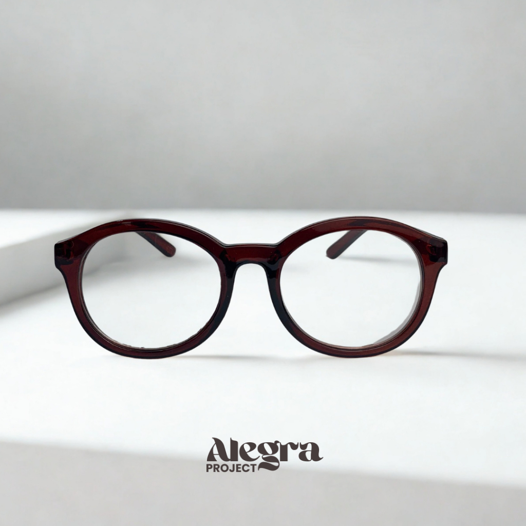 Kacamata Frame Sunglasses Pria Wanita Y3011CL Hitam Lensa Bening