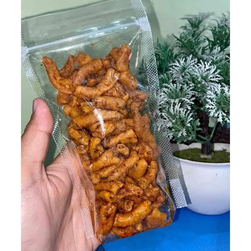 

usus krispi pedas daun jeruk