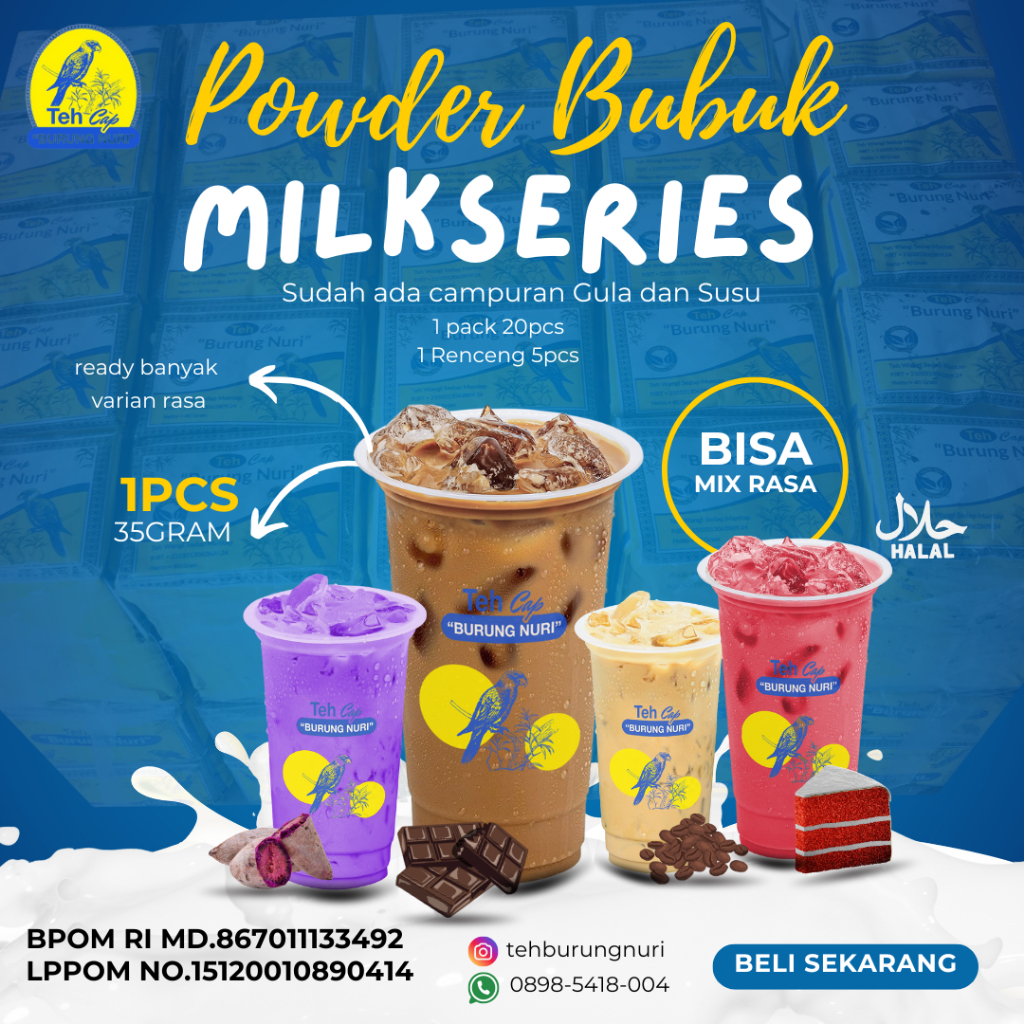 

Milkshake Series FASCIO Minuman Bubuk Instan (35g / Vanilla / Red Valvet / Manga / Cappuccino)
