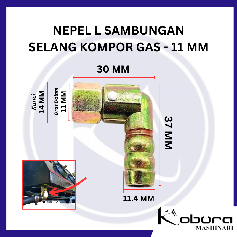 Nepel Sambungan Selang Kompor Nepel L Elbow Varian Nepple Sambungan Untuk Kompor Gas Kompor Panggang